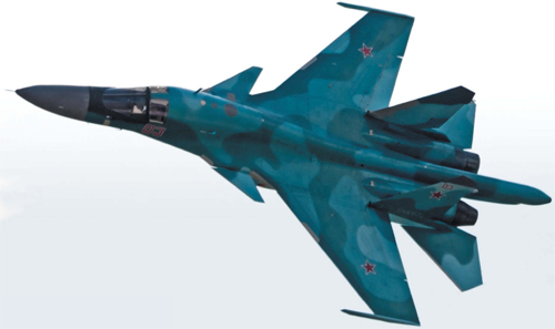 Бомбардировщик Су-34 Сухой
