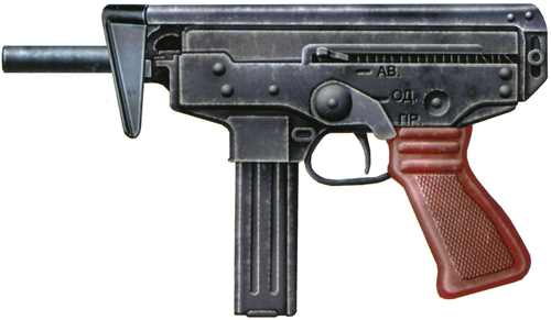 Пистотел-пулемет ПП-9 Клин